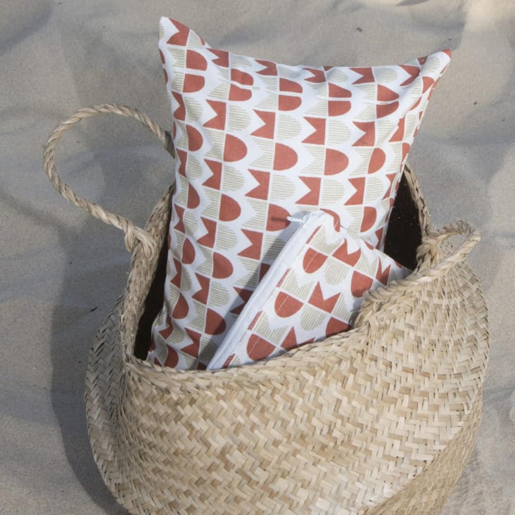 Sobrecito de playa algodón 22x30 terracotta-Skandi cropped-5