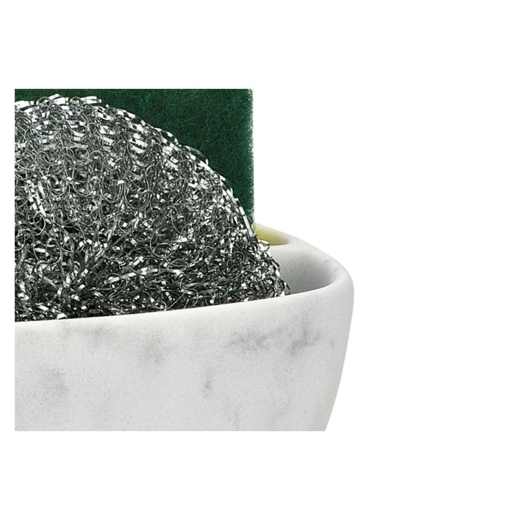 Porte éponges en polyrésine effet marbre blanc-MARBRE cropped-2