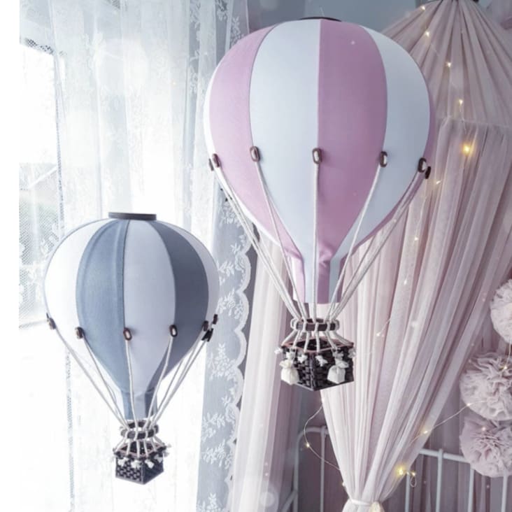 Montgolfière décorative - Petit - Noir et crème - Super Balloon