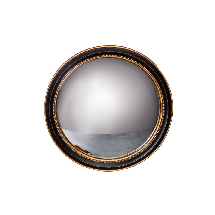Miroir convexe en résine noir-Mirabeau