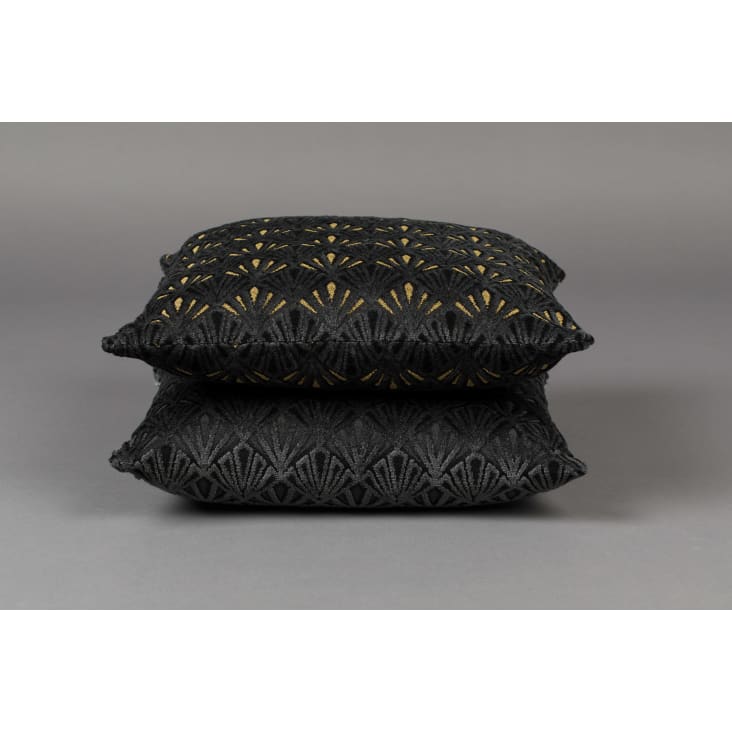 Homescapes Fodera per cuscino in cotone egiziano nero - 200 fili - 50 x 75 cm | Leroy Merlin