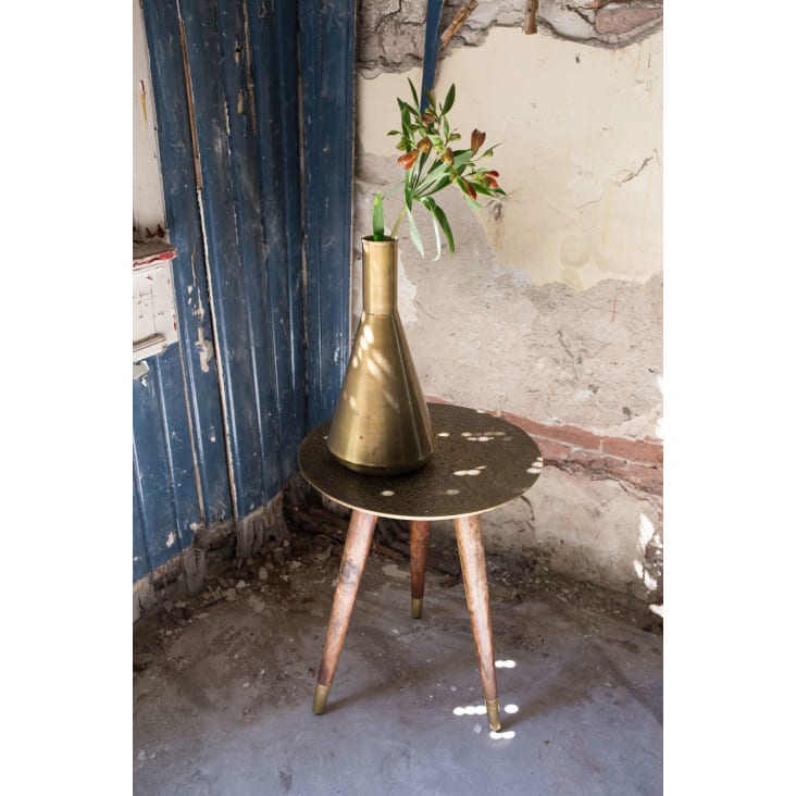 Vase slim en laiton doré-Hari cropped-2