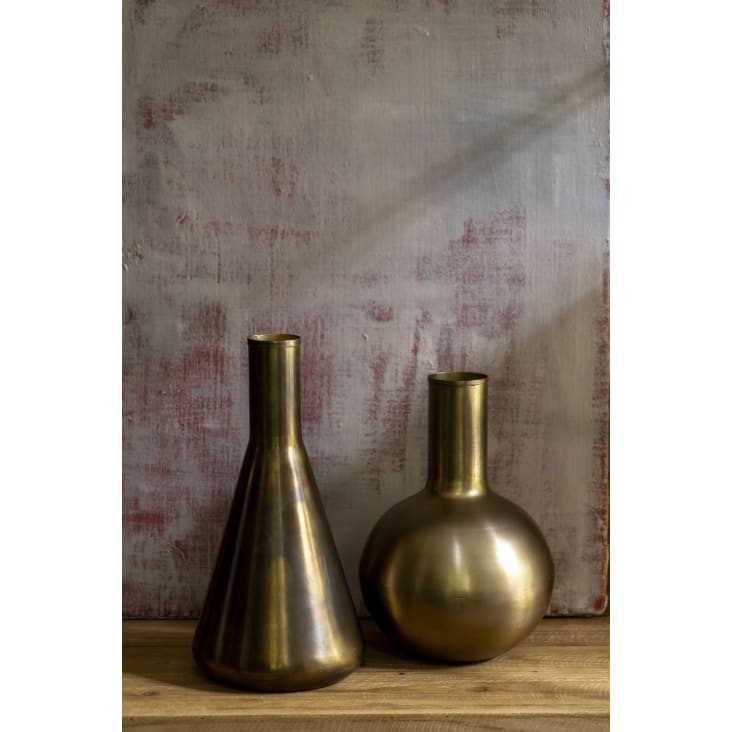 Vase slim en laiton doré-Hari cropped-9