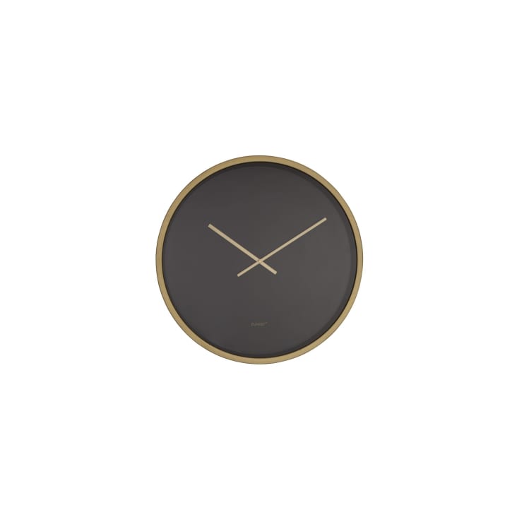Horloge en métal noir et doré D60-Time bandit