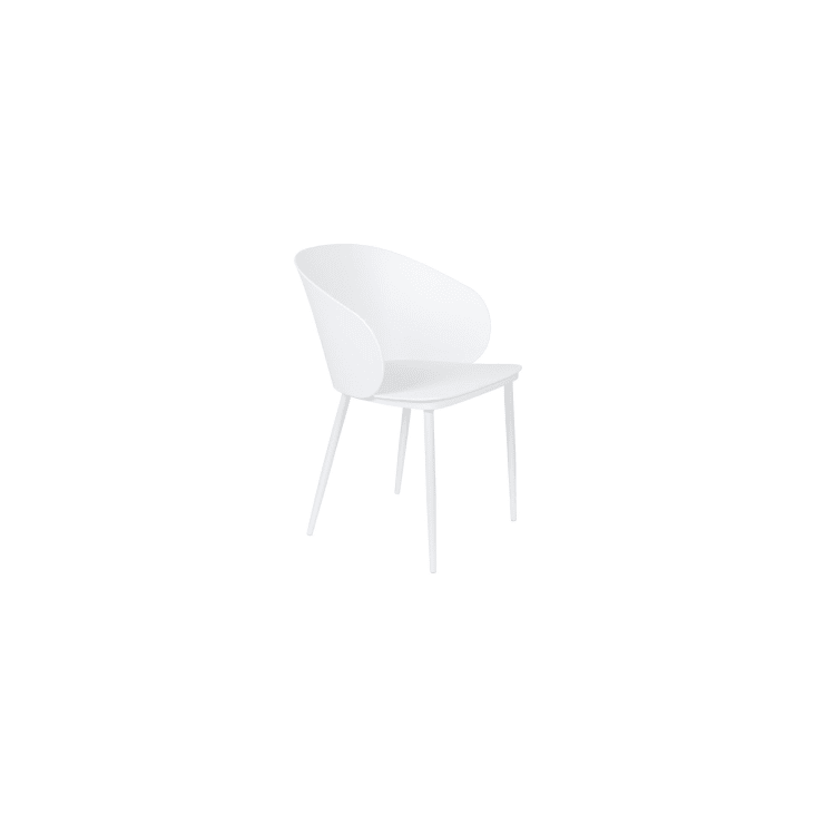 Chaise en polypropylène blanc-Gigi