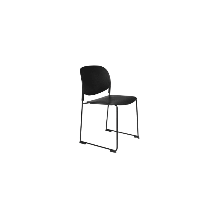 Chaise en polypropylène noir-Stacks