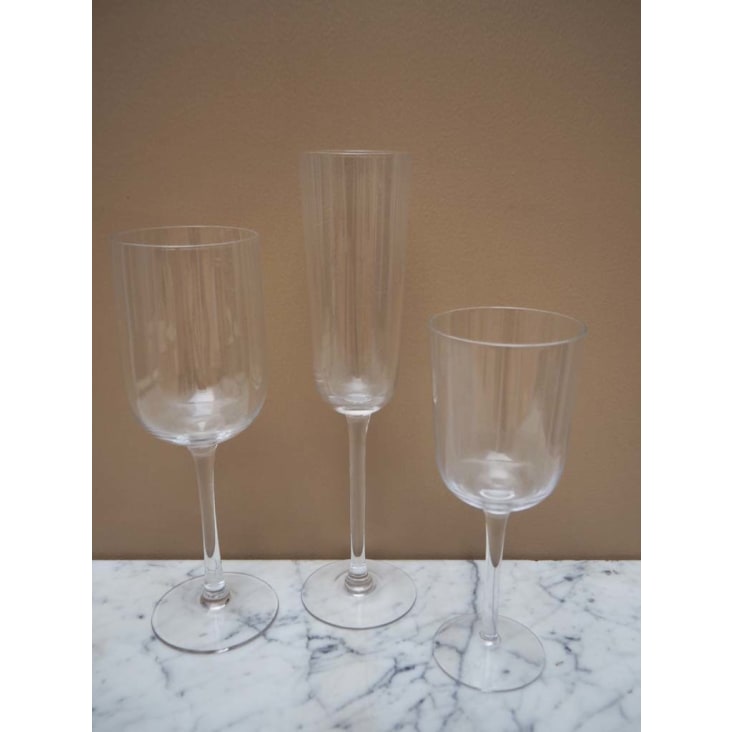 Bicchiere da vino bianco in vetro trasparente Victoria