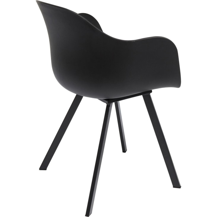 Chaise noire et acier-Brentwood cropped-5