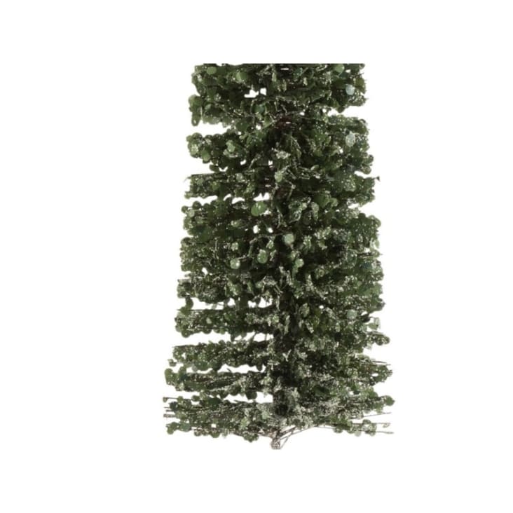 Arbre décoratif neige plastique vert H80cm-NEIGE cropped-3