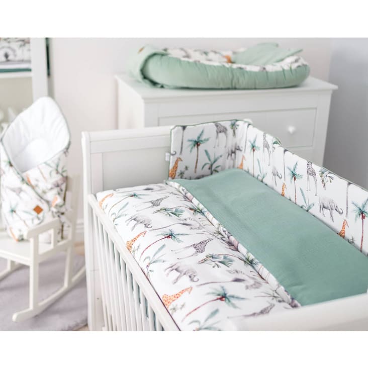 Completo letto per bebè in cotone, Safari Safari