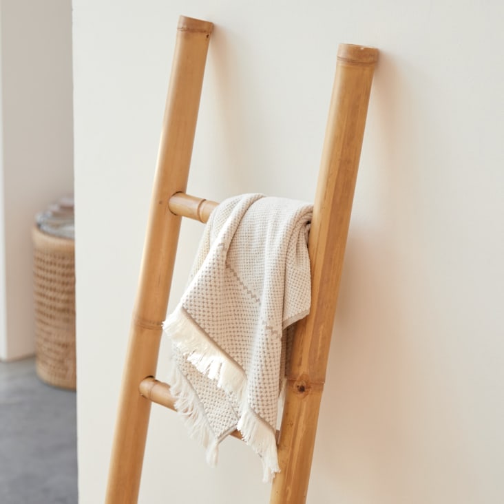 Porta asciugamani in bambù a 3 livelli 152x53,2x32,4cm 7house