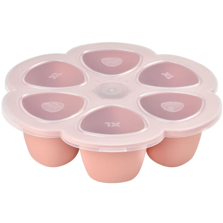 Multiportions silicone 150 ml rose-Apprentissage repas cropped-2