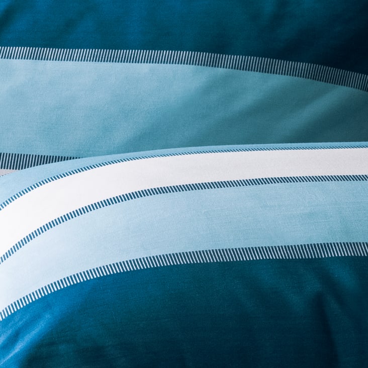 Housse de couette imprimée en percale de coton BIO Bleu 240x220cm-Tendance marine cropped-6
