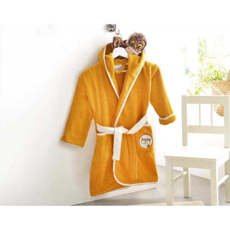 Peignoir de bain 2 ans jaune en coton Petites betes Maisons du Monde