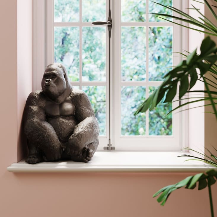 Deko Figur Gorilla Maisons Monde du schwarz | in
