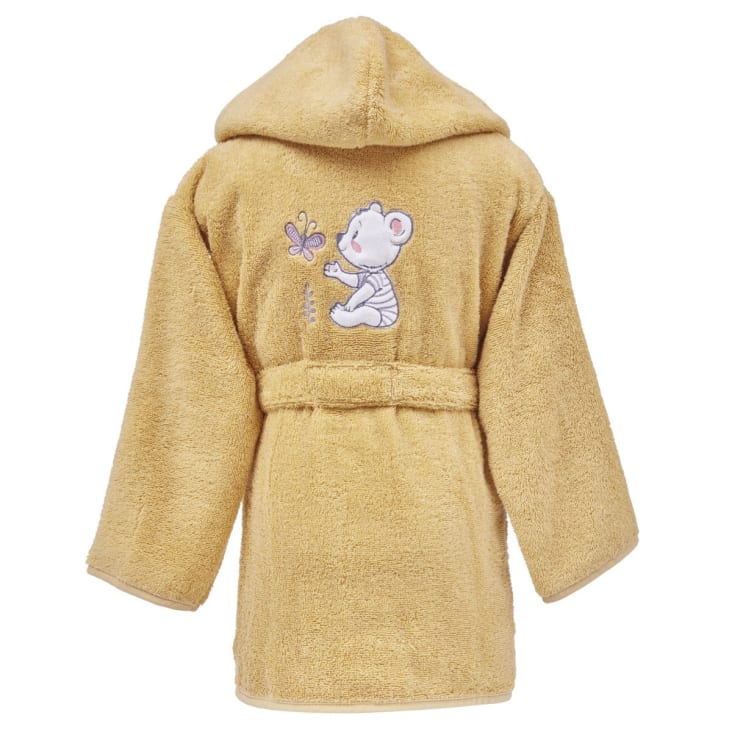 Peignoir de bain enfant 450 g m miel 6 ans