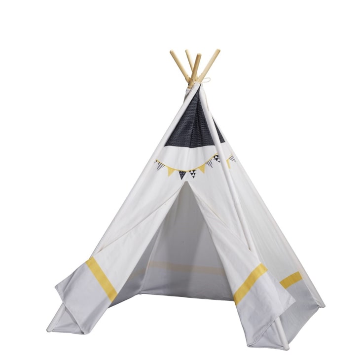 Tipi en toile en coton blanc