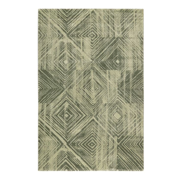 Moderner Teppich grün, geometrisches Muster, für alle Räume 200x290 CUBA |  Maisons du Monde