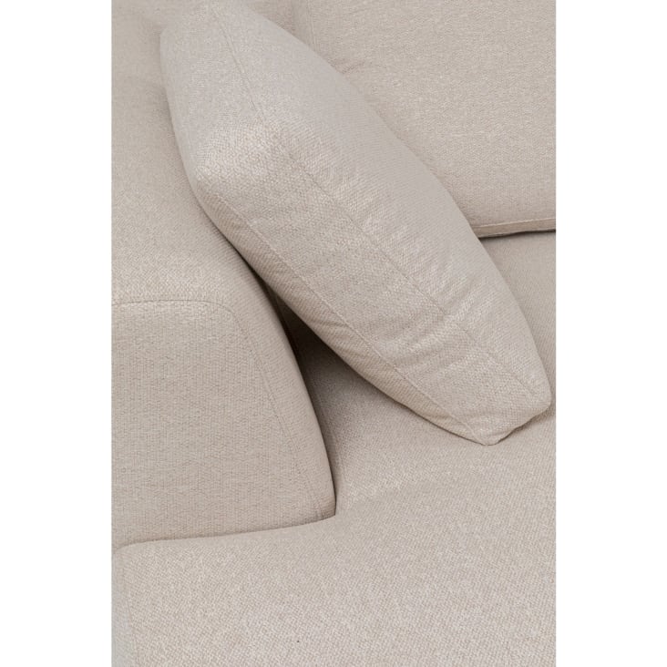 Canapé d'angle gauche 4 places en tissu crème-Gianna cropped-3