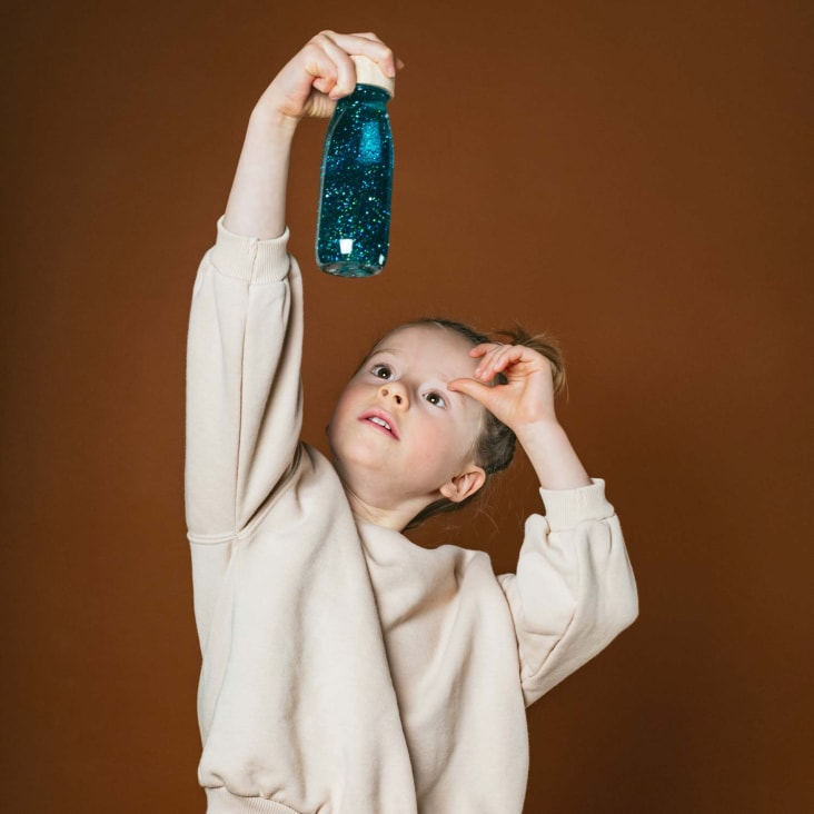 Bouteilles sensorielles Float Bleu PETIT BOUM, Eveil Sensoriel Montessori