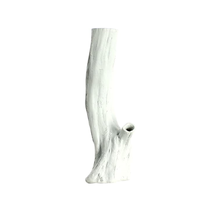 Vase en résine blanche h25cm-Natura