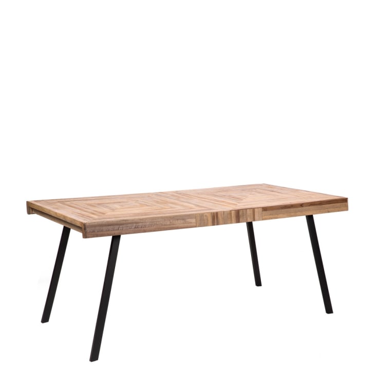 Table extensible en bois de teck recyclé 10 personnes CARGO
