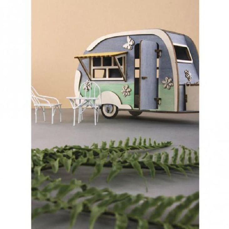 Maquette en bois 3D caravane à customiser-CARAVANE cropped-3