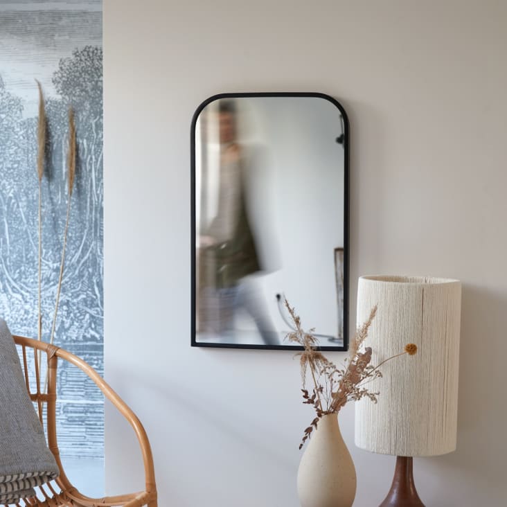Specchio decorativo in metallo 80x50 cm-Nordic