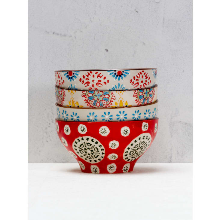 Set tazza con infusore per tè in porcellana con motivi dorati | Maisons du  Monde
