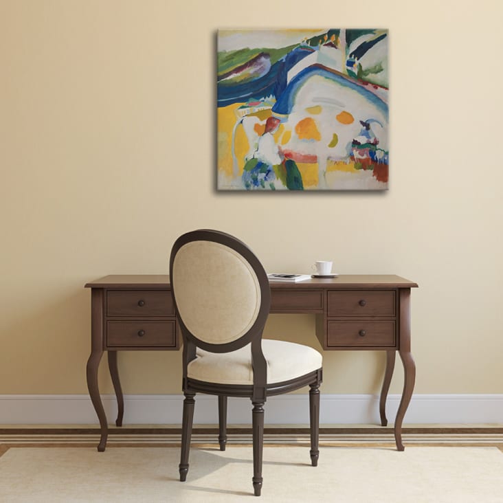 Tableau impression sur toile La Vache Wassily Kandinsky 90x90cm cropped-2