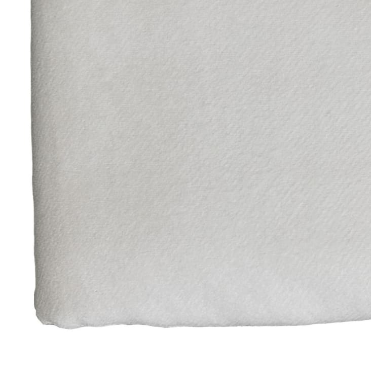 2 protège oreillers en coton 200 g/m²  blanc 65x65 cm-Confort cropped-2