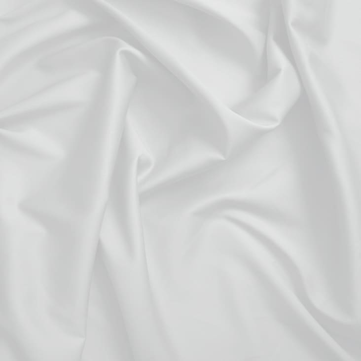 Housse de couette 1 personne satin de coton 140X200 cm blanc-GAMME UNIS SATIN cropped-3