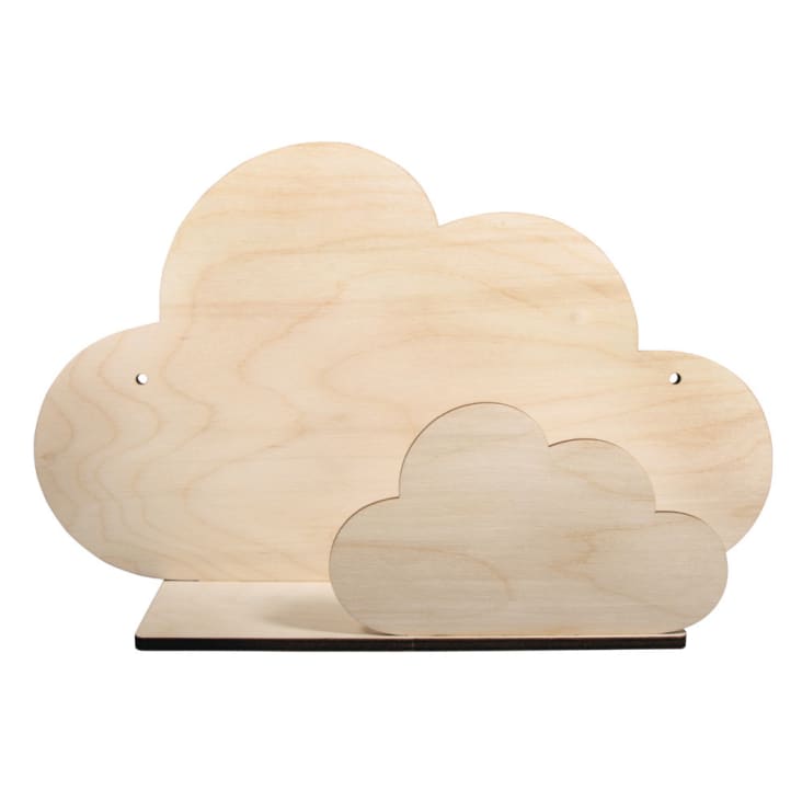 Étagère en bois nuage 35x21x10cm-KIT DIY