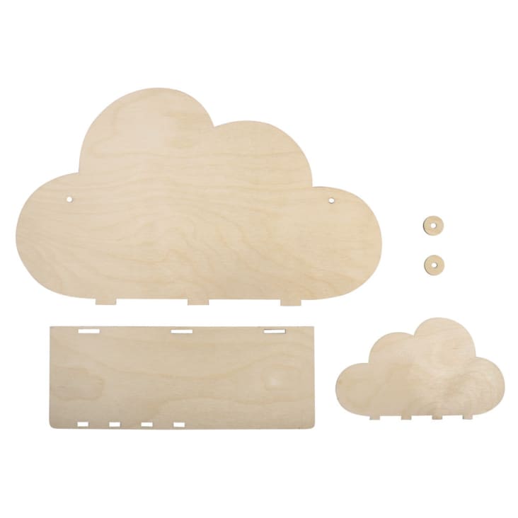 Étagère en bois nuage 35x21x10cm-KIT DIY cropped-6