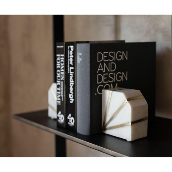 Faux Livre - Boite White : Décoration - Serre-livre Design