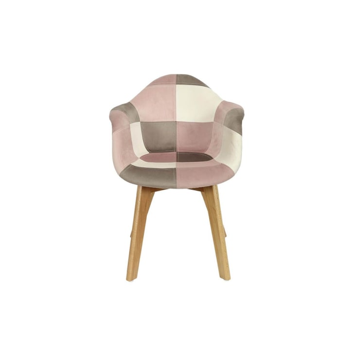 Lot  de 2 fauteuils enfant roses motif patchwork-Leela cropped-3