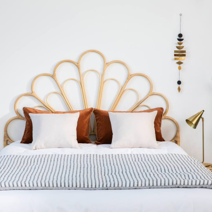 Tête de lit design en rotin 148cm-Singaraja cropped-2