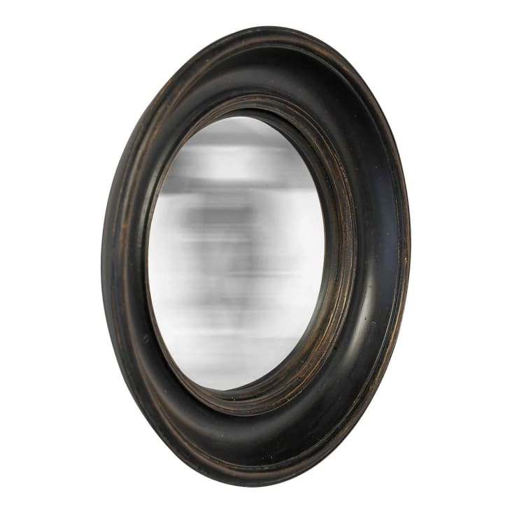 NEUFU Miroir convexe d'extérieur noir en plastique 30 cm - Cdiscount Maison