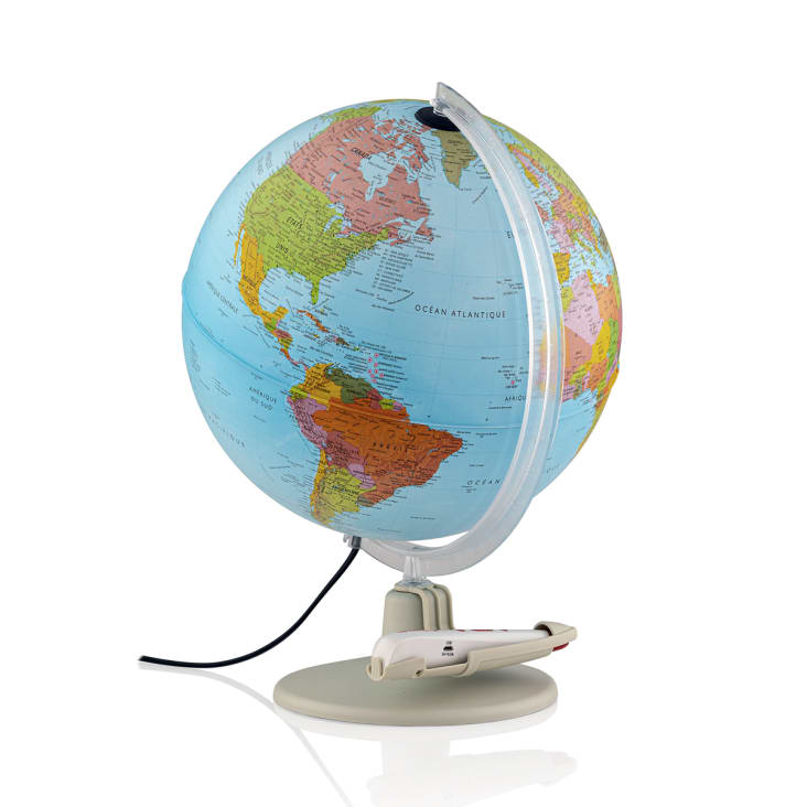Globe terrestre 30 cm interactif textes en français PARLAMONDO