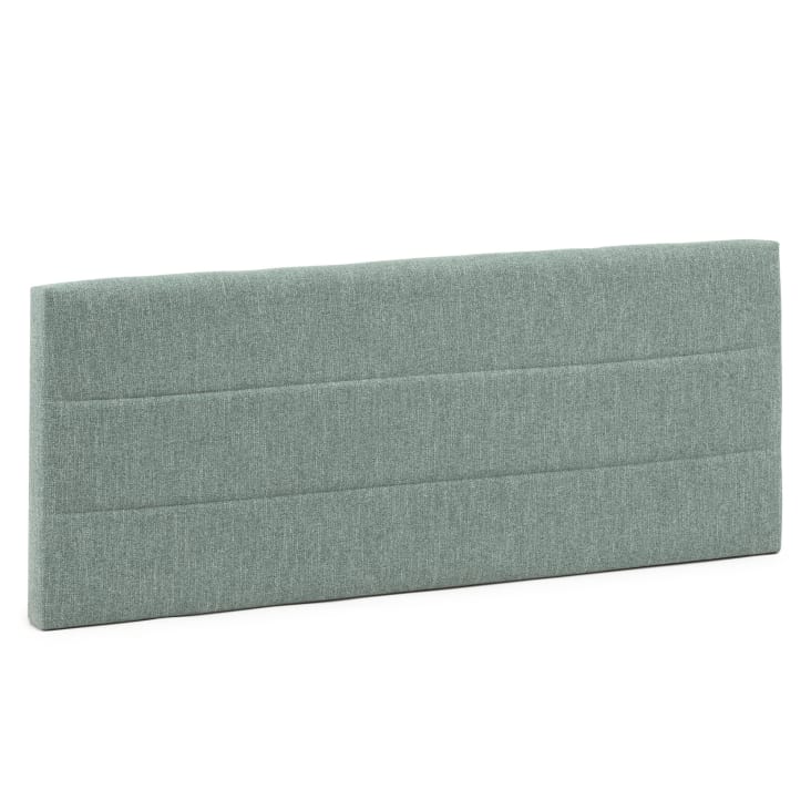 Tête de lit tapissée 140x60 cm couleur verte, 8 cm d'épaisseur-MICONOS
