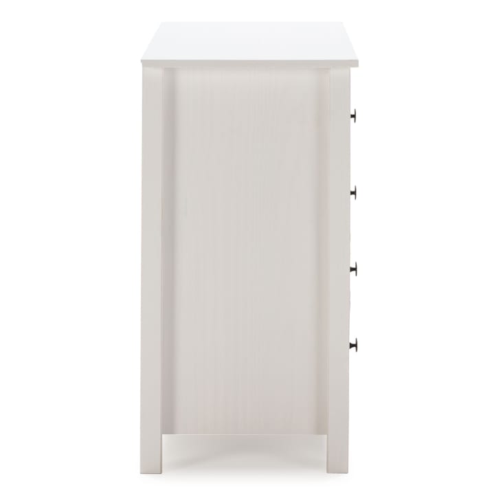 Commode 5 tiroirs blanc et multicolores, 79 cm longueur-MAGDA cropped-5