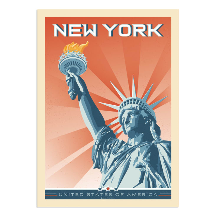 Affiche New York Statue de la Liberté  21x29,7 cm
