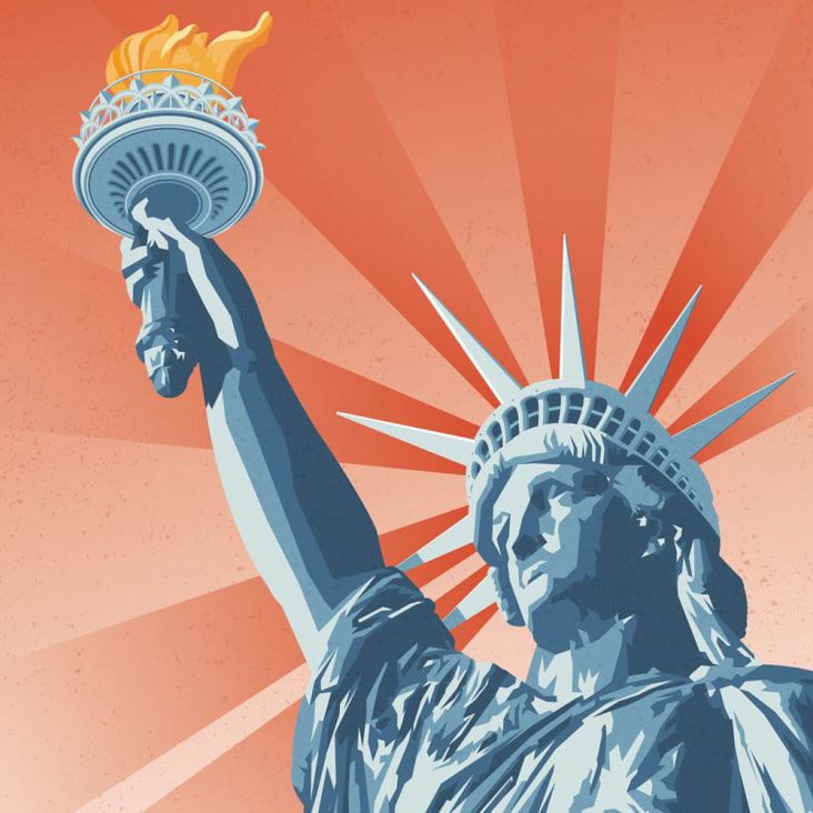 Affiche New York Statue de la Liberté  21x29,7 cm cropped-6