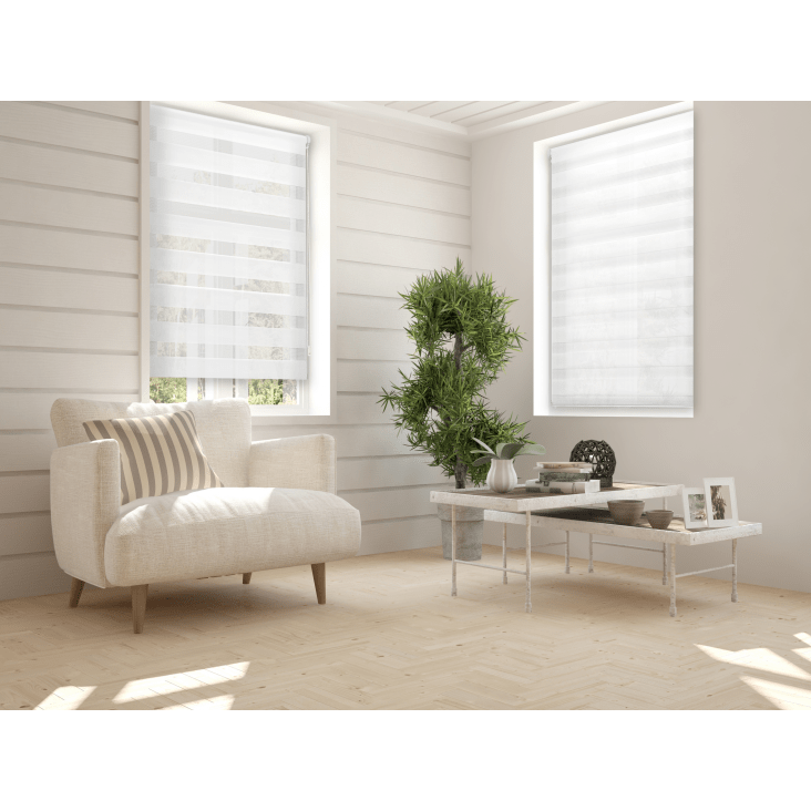 Tenda Giorno Notte Senza Fori - 50x120cm, Bianco, Per Finestre