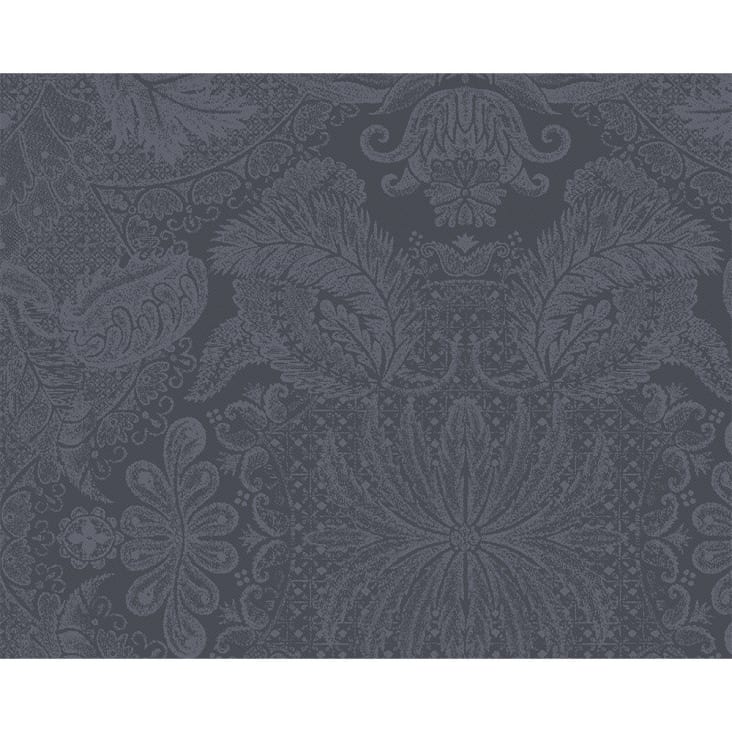Set enduit imperméable pur coton gris 40X50-Mille isaphire zinc
