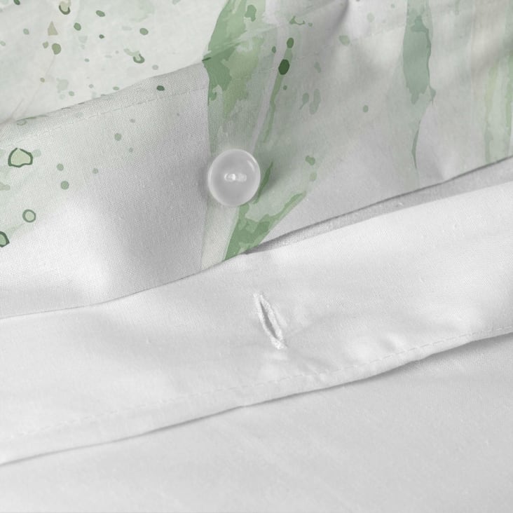 Funda nórdica 100% algodón verde 240x220 [cama 150/160] DELICATE