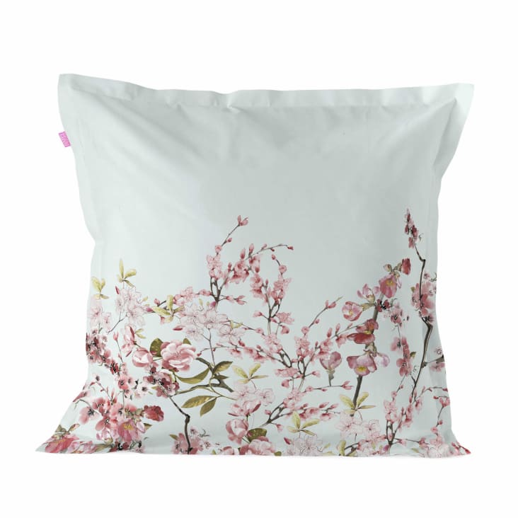 Taie d'oreiller 50x70 satin de coton GRAND HÔTEL marron cuir