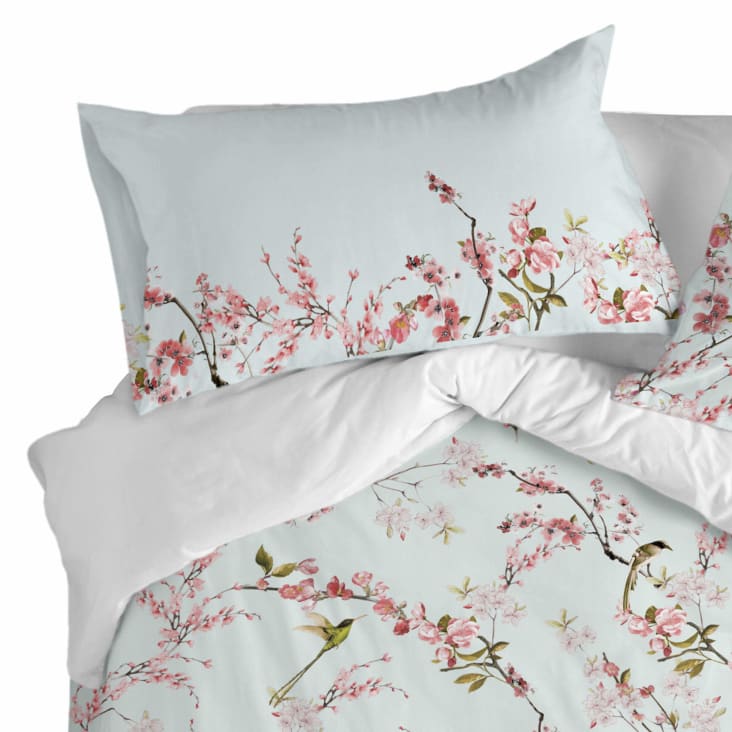 Funda de almohada 100% algodón multicolor 50x75 (x2) [cama 150/160]  CHINOISERIE