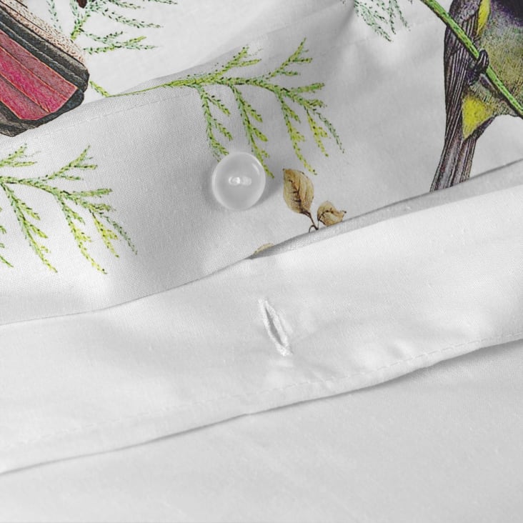 Parure De Lit King Size 3 Pièces - Fleurs Chaudes Vert Sage - Microfibre - Neuf