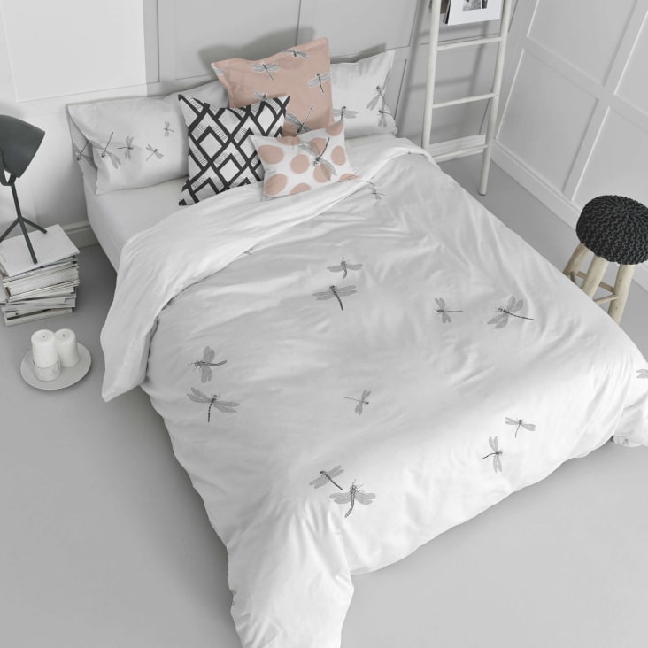 Funda de almohada 100% algodón blanco 45x110 [cama 90] CONSTELLATION